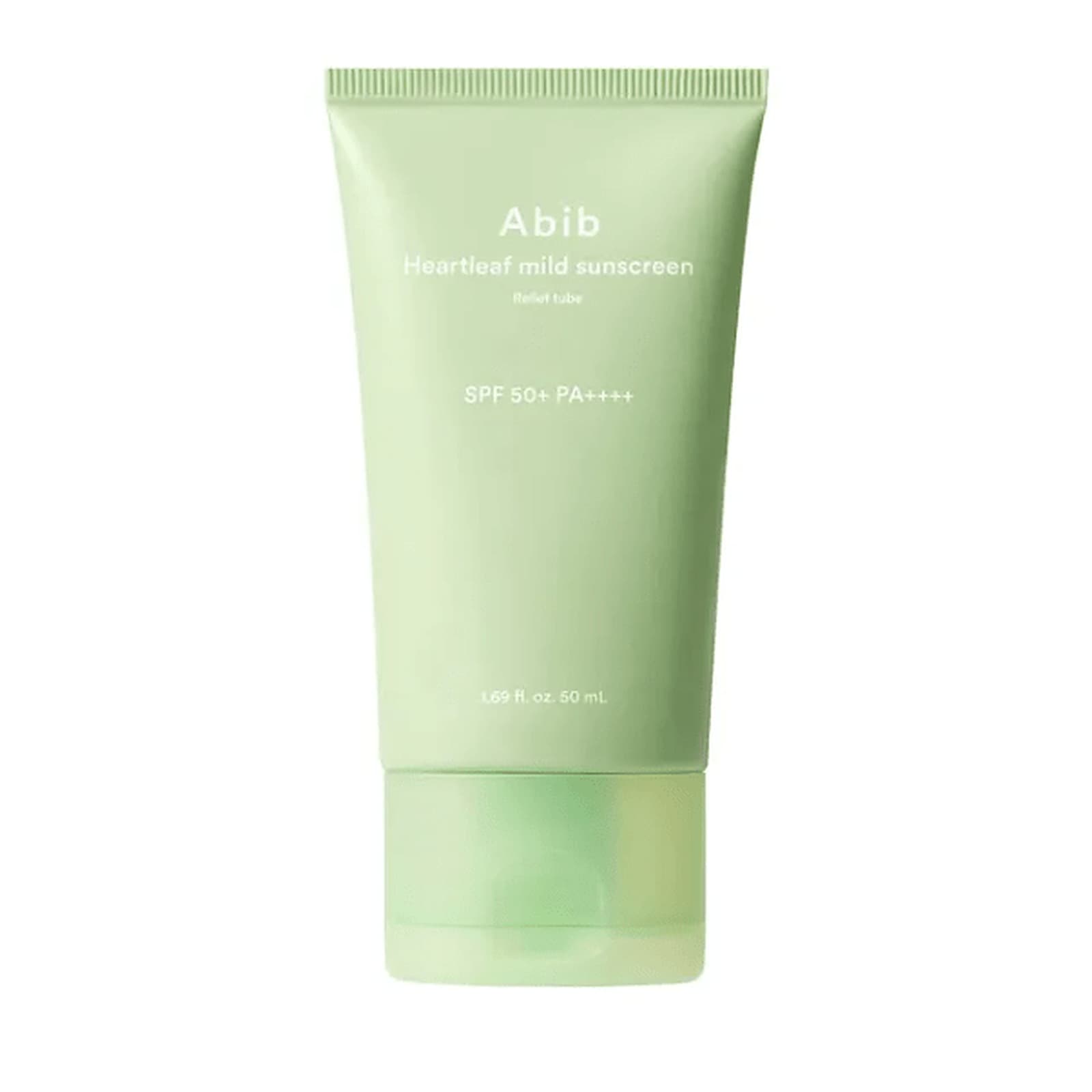 Abib Heartleaf Mild Sunscreen SPF50+ PA++++ 50ml - BeautyVaultz