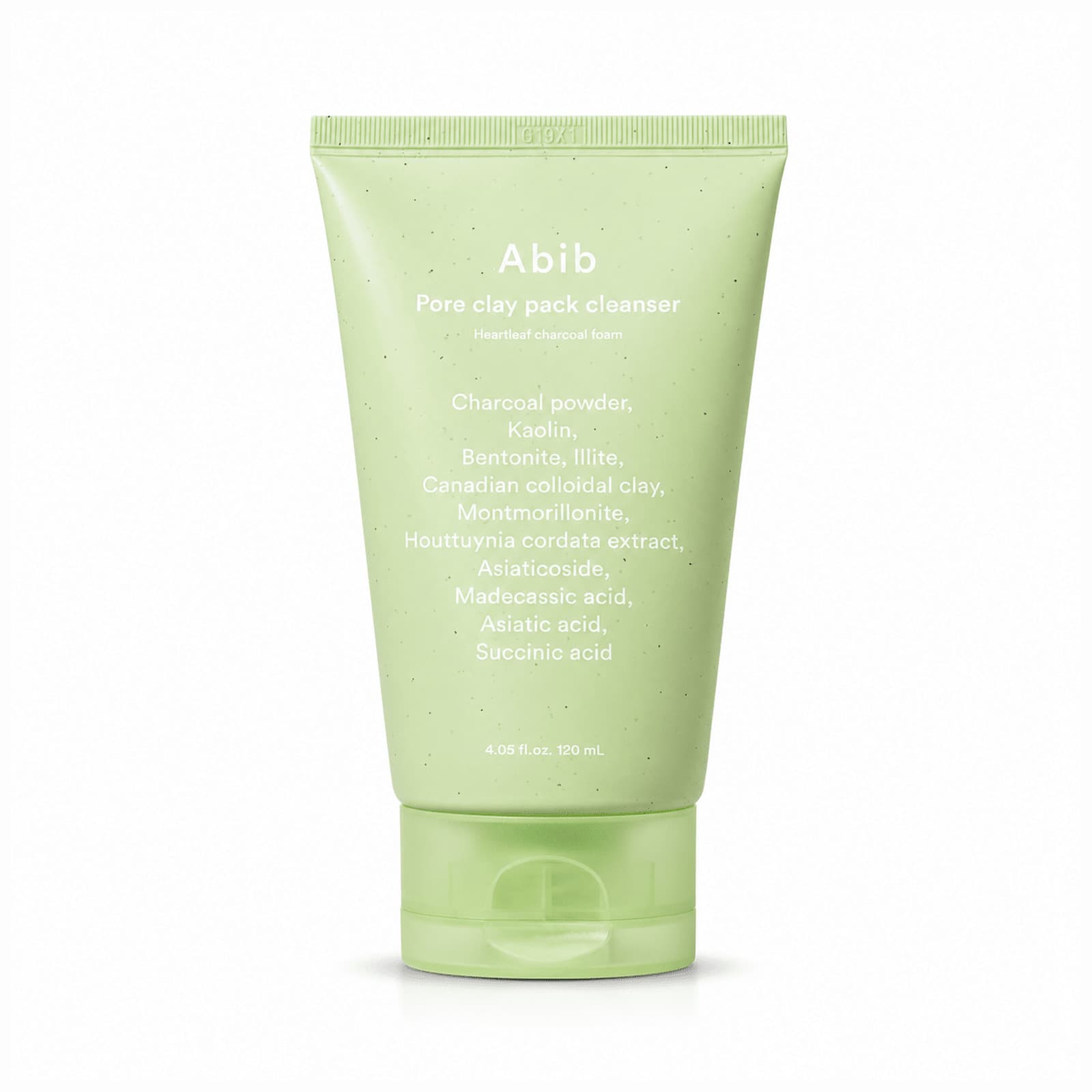 Abib Pore Clay Pack Cleanser Heartleaf Charcoal Foam 120ml - BeautyVaultz