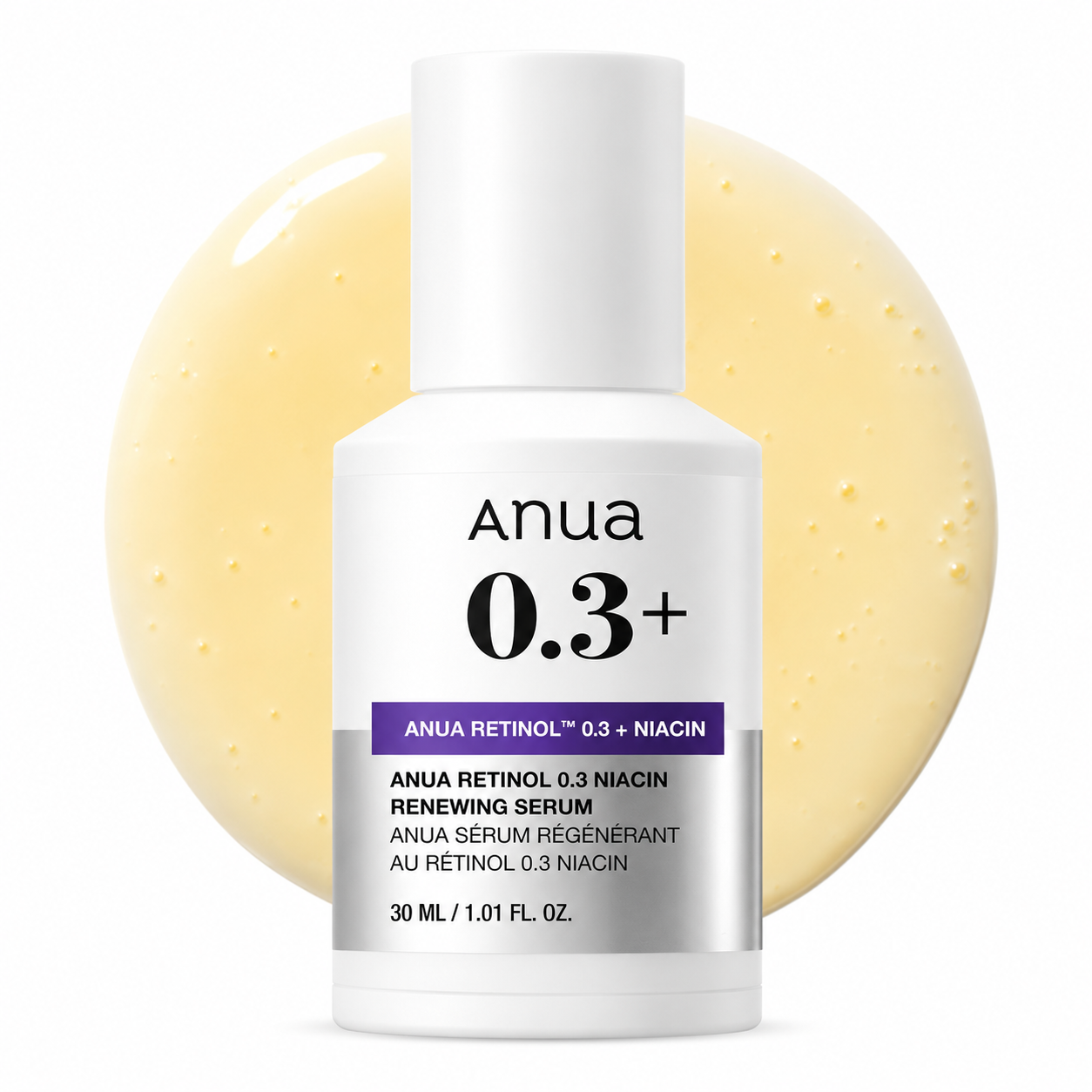 ANUA Nano Retinol 0.3% + Niacin Renewing Serum - Korean anti-aging serum