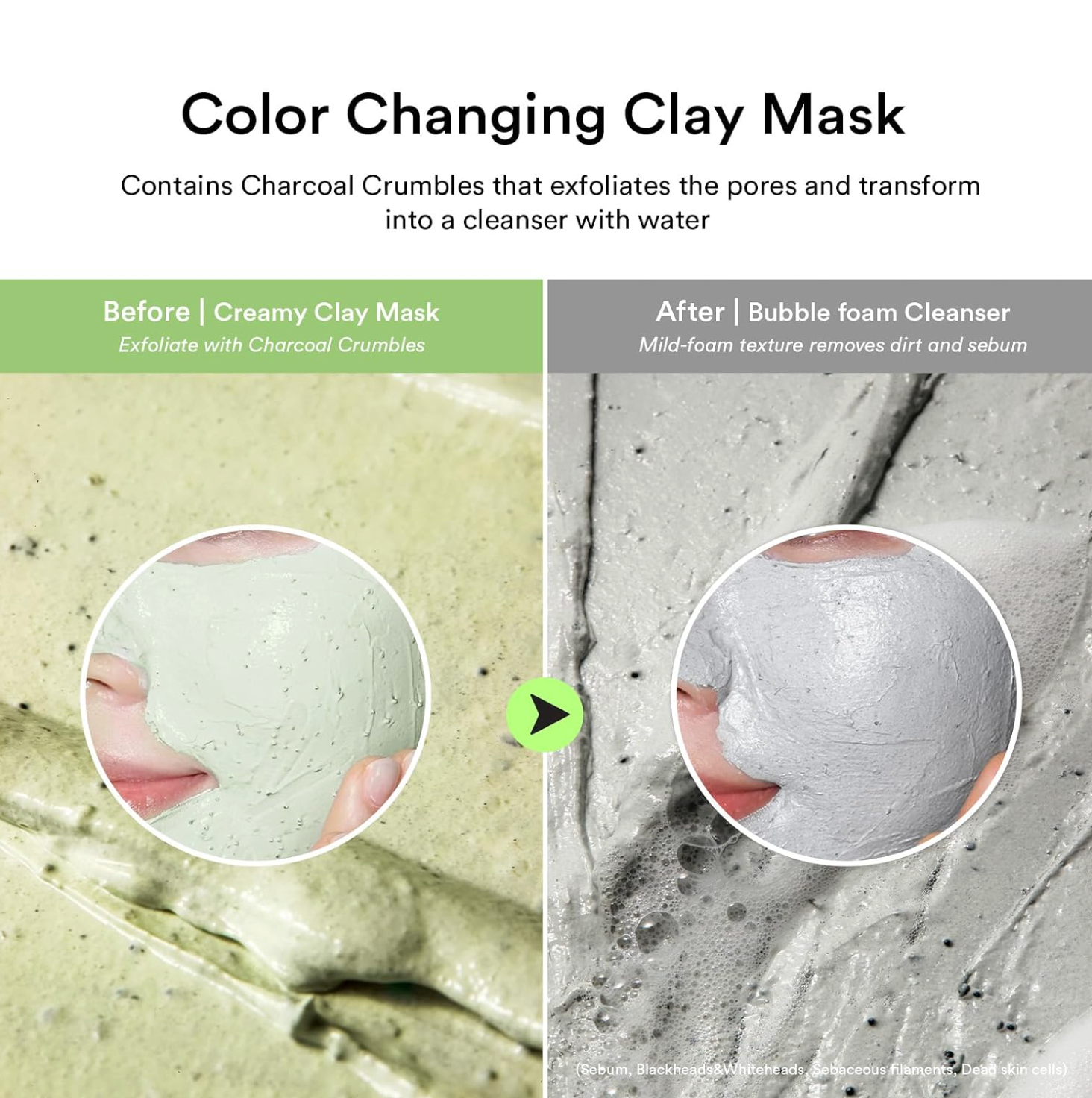 Abib Pore Clay Pack Cleanser Heartleaf Charcoal Foam 120ml