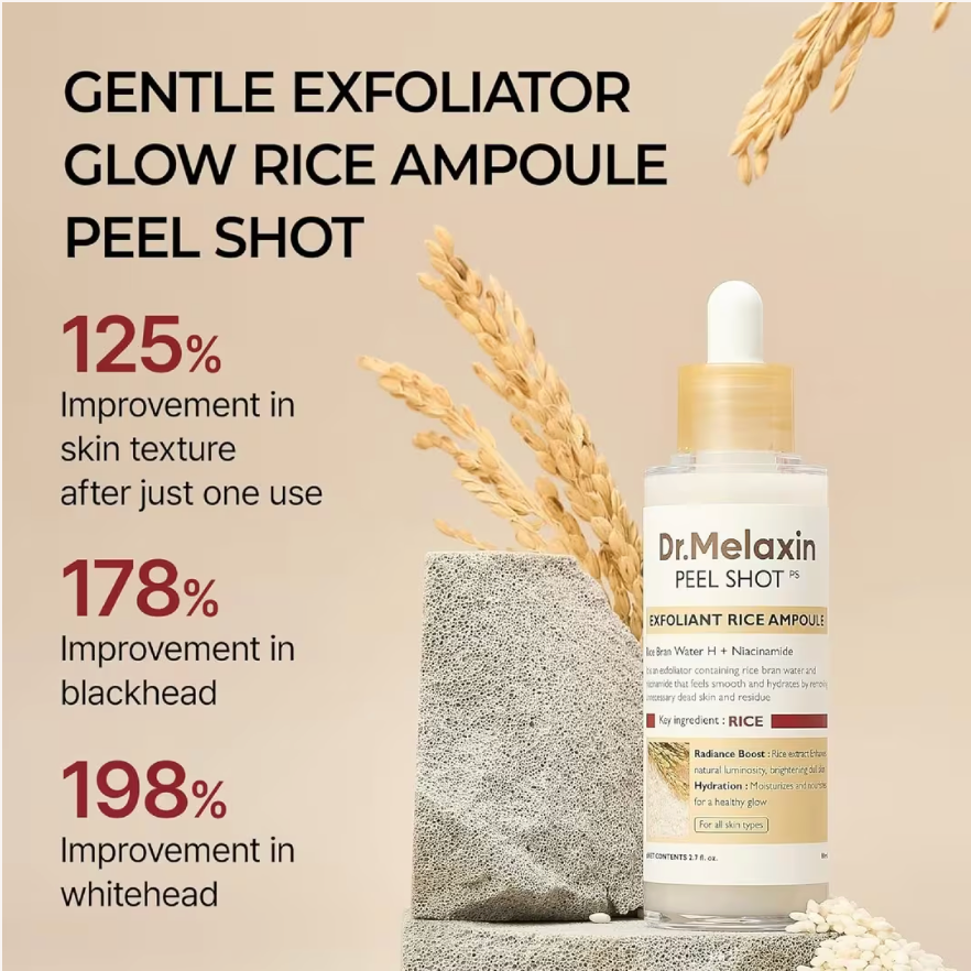 Dr. Melaxin Peel Shot Glow White Rice Ampoule 80ml