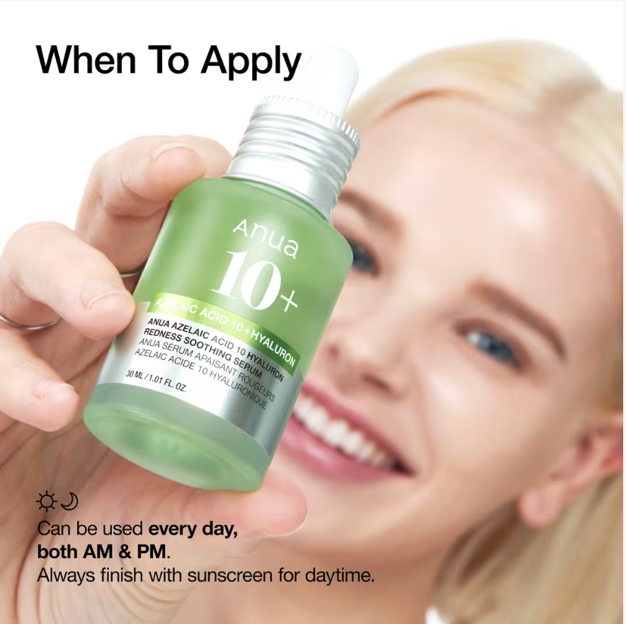 ANUA Azelaic Acid 10 Hyaluron Redness Soothing Serum 30ml