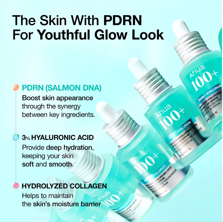 ANUA PDRN Hyaluronic Acid Capsule 100 Serum 30ml