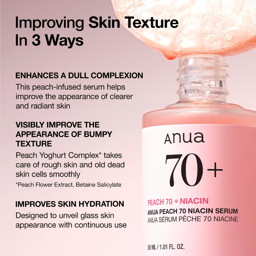 ANUA Peach 70% Niacinamide Serum 30ml