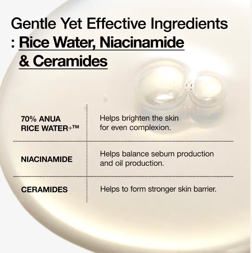 ANUA Rice 70 Glow Milky Toner 250ml