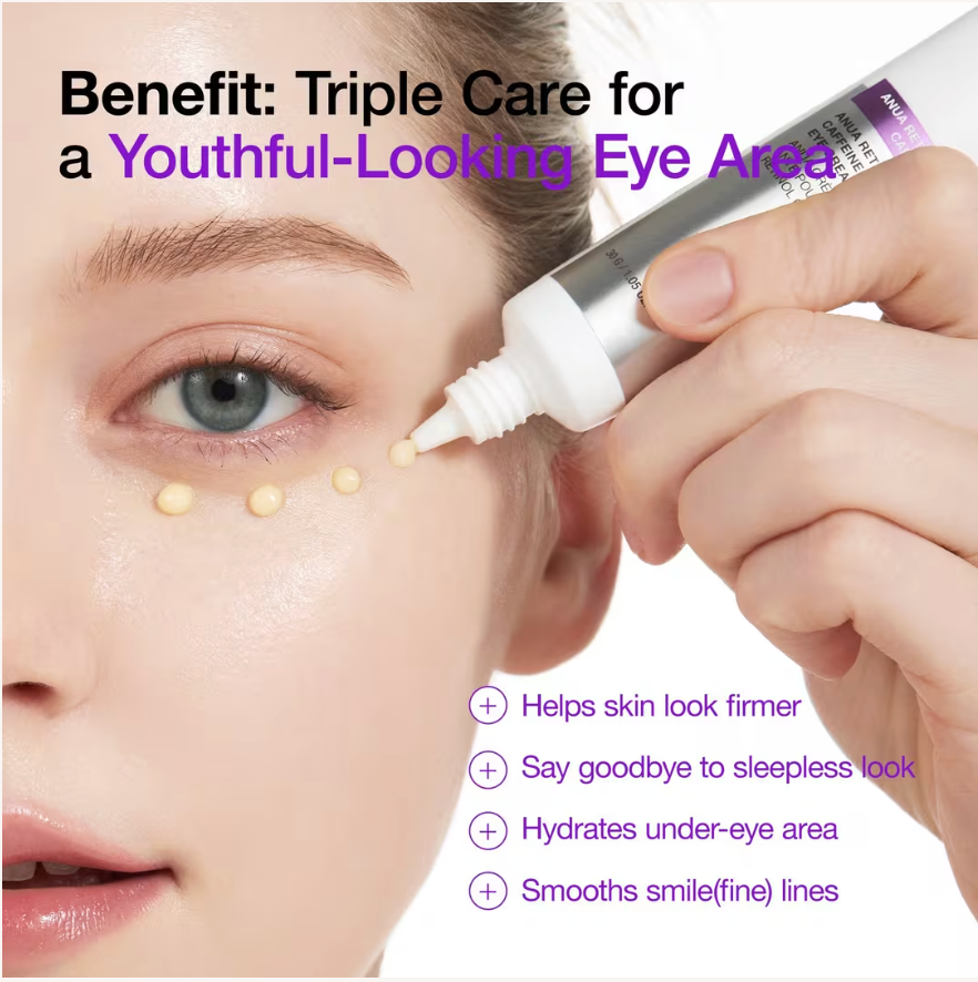 ANUA Retinol 0.1% Caffeine Revitalizing Eye Cream