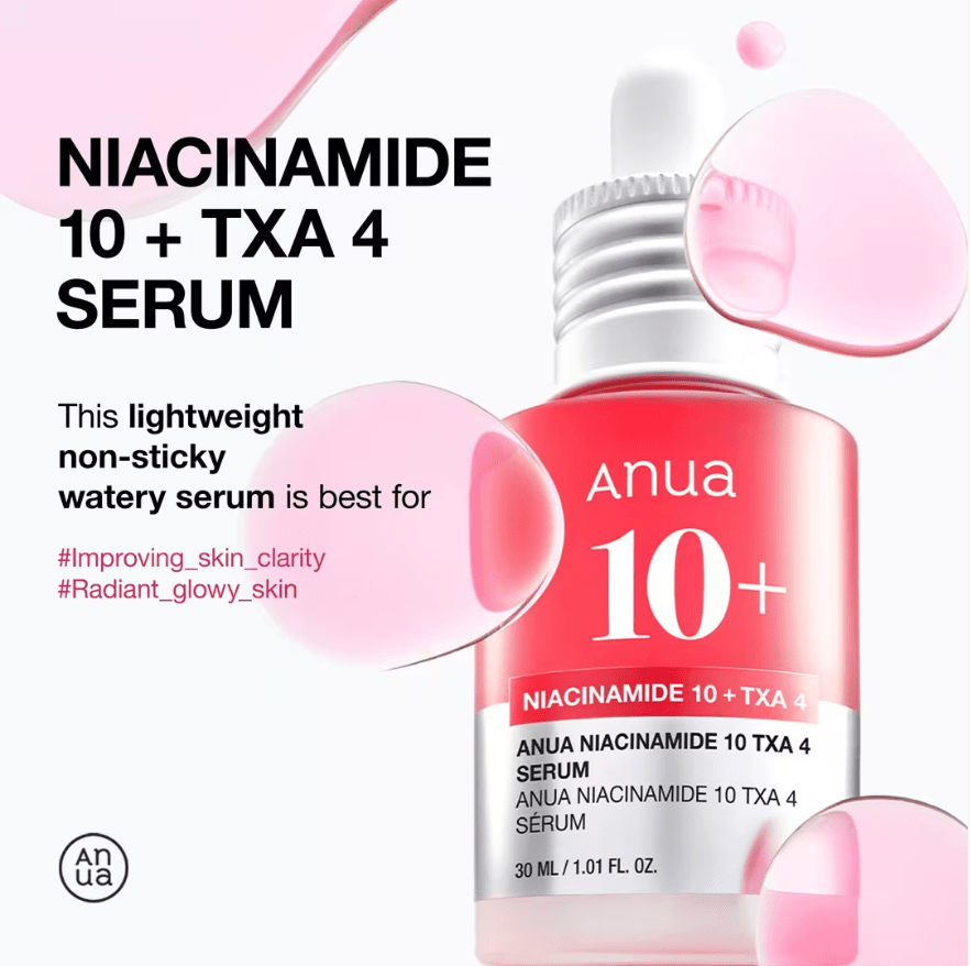 ANUA Niacinamide 10% + TXA 4% Dark Spot Correcting Serum 30ml - BeautyVaultz