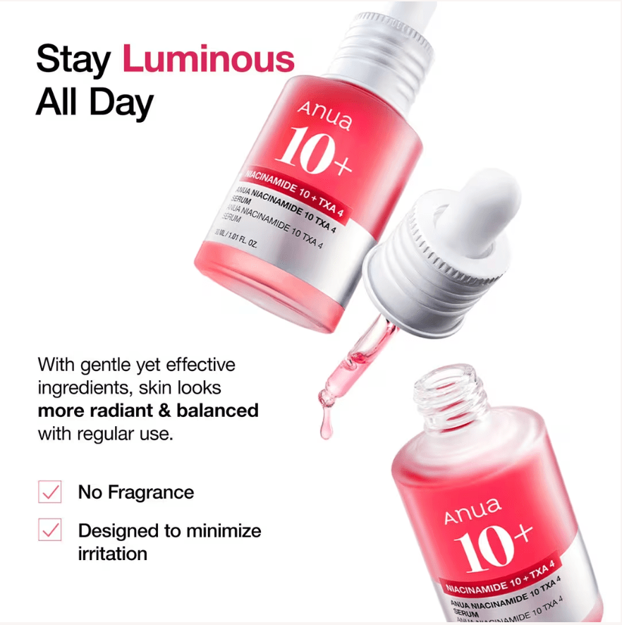 ANUA Niacinamide 10% + TXA 4% Dark Spot Correcting Serum 30ml - BeautyVaultz