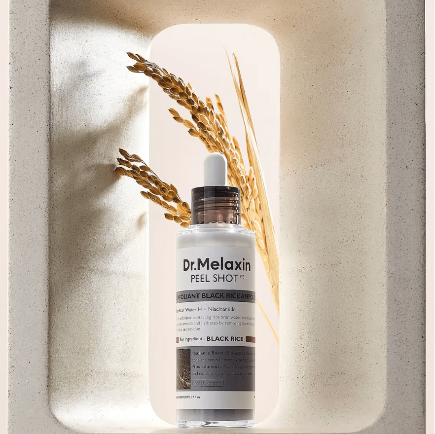 Dr. Melaxin Peel Shot Exfoliating Black Rice Ampoule 80ml - BeautyVaultz